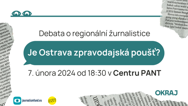 Debata o regionální žurnalistice: Je Ostrava zpravodajská poušť?